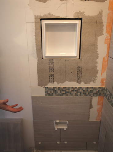 Shower Shelf Shampoo Niche Recessed, Add Shelves To Existing Tile Shower